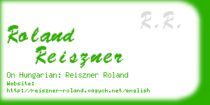 roland reiszner business card